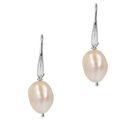 Honora Cultured Baroque Pearl Earrings, Sterlin g Silver