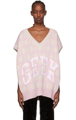 Hood by Air Pink Wool & Acrylic Vest