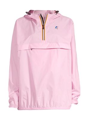 Hooded Pullover Anorak - Pink - Size Small - Pink - Size Small