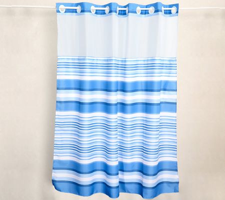 Hookless Striped Shower Curtain