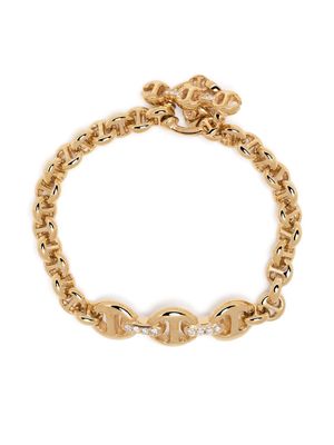 HOORSENBUHS 18kt yellow gold diamond chain-link bracelet