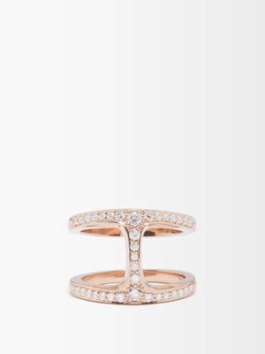 Hoorsenbuhs - Dame Phantom Diamond & 18kt Rose-gold Ring - Womens - Rose Gold
