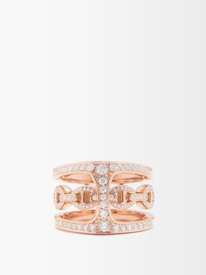 Hoorsenbuhs - Phantom Clique Diamond & 18kt Rose-gold Ring - Womens - Rose Gold