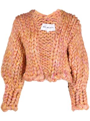 HOPE MACAULAY Jupiter Colossal chunky-knit cardigan - Orange