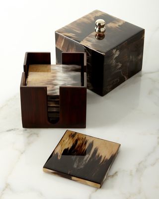 Horn Luxe Boxed Coaster Set