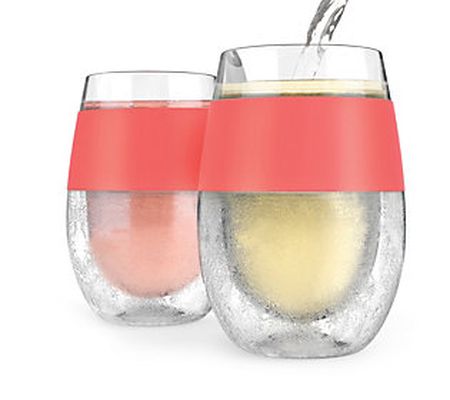 HOST Set of 2 Wine FREEZE Cooling Cups