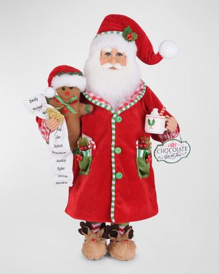 Hot Chocolate Santa Christmas Figure