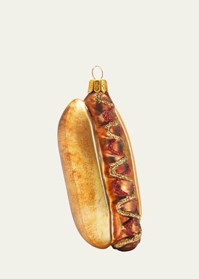 Hot Dog Christmas Ornament