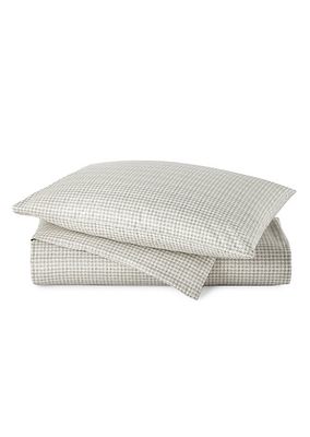 Houndstooth Percale Duvet Cover