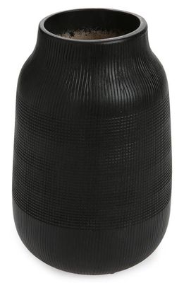 house doctor Groove Clay Vase in Black