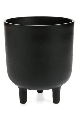 house doctor Jang Oxidized Aluminum Planter in Black