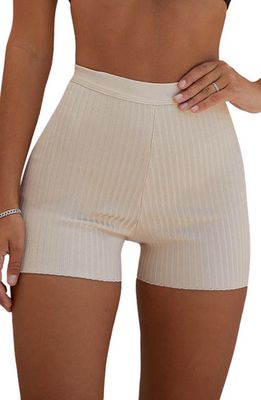 HOUSE OF CB Eden Bandage Shorts in Beige