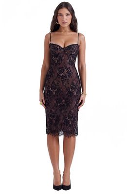 HOUSE OF CB Escala Lace Dress in Black