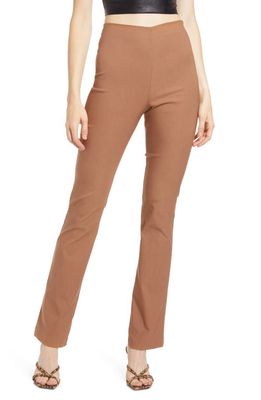 HOUSE OF CB High Waist Stretch Trousers in Toast