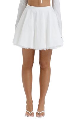 HOUSE OF CB Nahla Cotton Blend Skirt in White