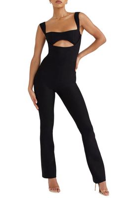 HOUSE OF CB Yasmeen Cutout Jumpsuit in Black