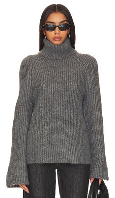 House of Harlow 1960 x REVOLVE Biana Turtleneck Sweater in Grey