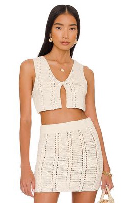 House of Harlow 1960 x REVOLVE Claritza Knit Vest in Ivory