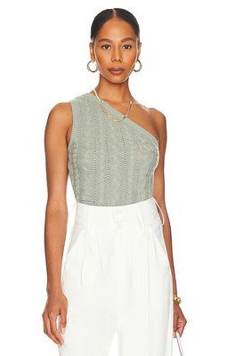 House of Harlow 1960 x REVOLVE Nalani Cable Top in Sage