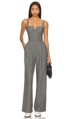House of Harlow 1960 x REVOLVE Oliviera Jumpsuit in Grey