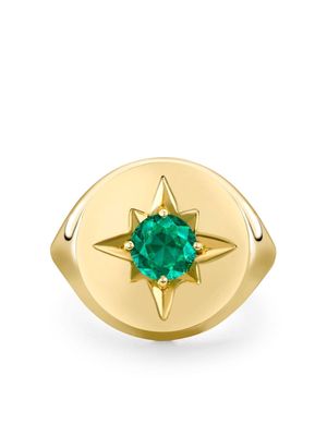 House of Meraki 18kt yellow-gold Vesper emerald ring
