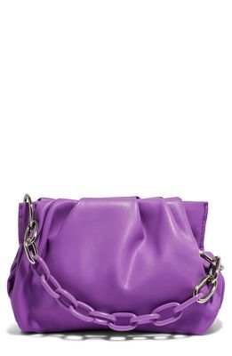HOUSE OF WANT Chill Vegan Leather Frame Clutch in Purple