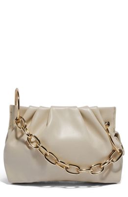 HOUSE OF WANT Chill Vegan Leather Frame Clutch in Winter White