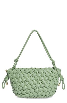 HOUSE OF WANT H.O.W. We Captivate Faux Leather Shoulder Bag in Green Fig