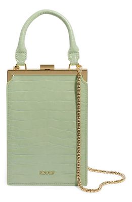 HOUSE OF WANT H.O.W. We Frame It Faux Leather Handbag in Green Fig