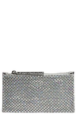 HOUSE OF WANT H. O.W. We Swipe Beaded Vegan Leather Card Case in Diamante