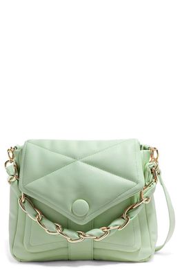 HOUSE OF WANT We Are Fearless Vegan Leather Crossbody Bag in Seafoam