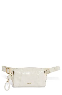 HOUSE OF WANT We Belt it Vegan Leather Waist Bag in Cream