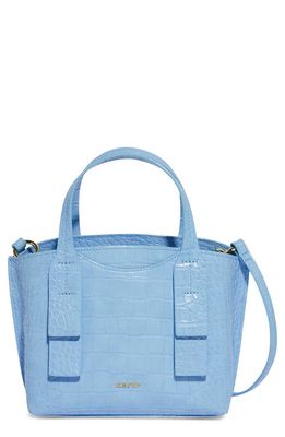 HOUSE OF WANT We Have Flair Croc Embossed Crossbody Bag in Carolina Blue
