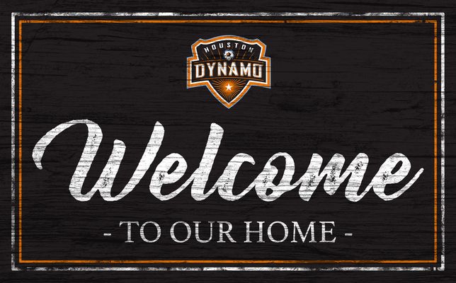 Houston Dynamo FC 11'' x 19'' Welcome Sign