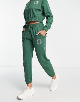 Hoxton Haus sweatpants in forest green - part of a set