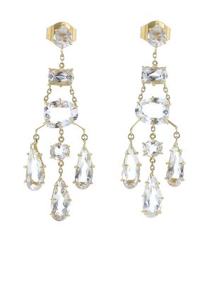 HStern 2010s pre-owned yellow gold chandelier earrings - White