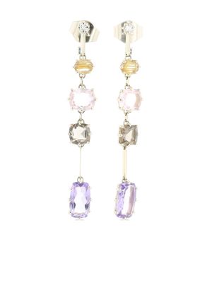 HStern 2010s white gold gemstone drop earrings - Purple