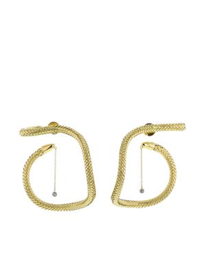HStern pre-owned yellow gold drop diamond earrings