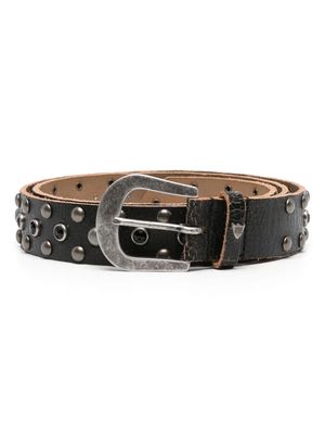 Htc Los Angeles stud-detail leather belt - Black