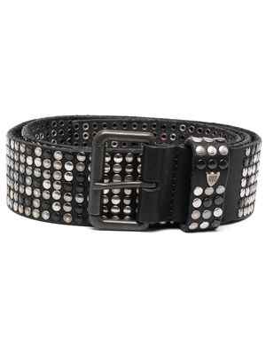 Htc Los Angeles stud-embellished leather belt - Black