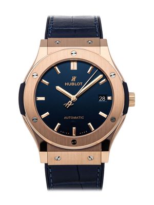 Hublot pre-owned Classic Fusion Blue King Gold 45mm