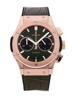 Hublot pre-owned Classic Fusion Chronograph King Gold 45mm - Green