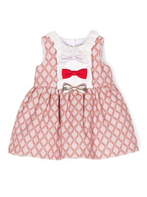 Hucklebones London bow-detail flared dress and bloomers - Multicolour
