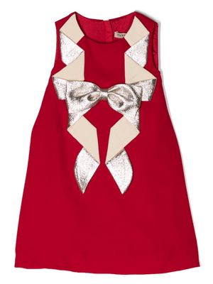 Hucklebones London Origami Bow sleeveless dress - Red