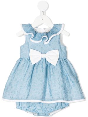 Hucklebones London ruffle tiered dress and bloomers - Blue