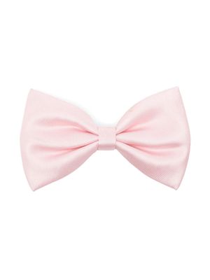 Hucklebones London satin bow hair clip - Pink