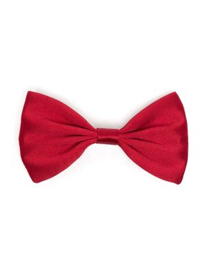 Hucklebones London satin bow hair clip - Red