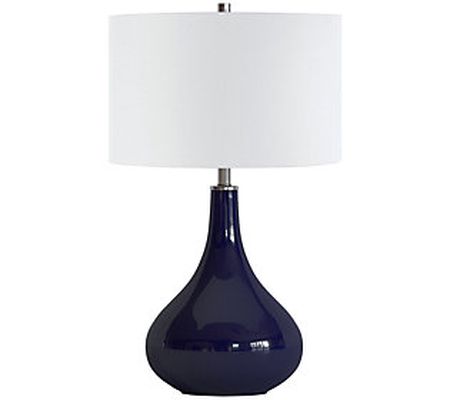 Hudson & Canal Mirabella Simple Table Lamp With Glass Base