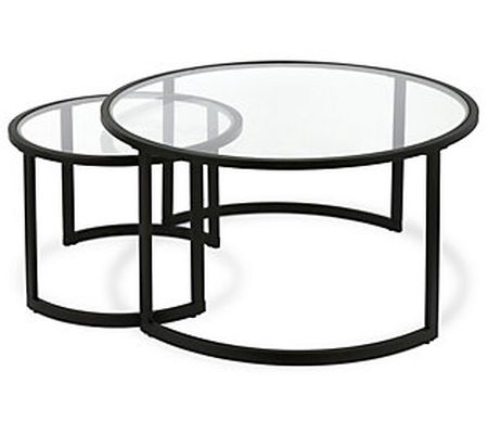 Hudson & Canal Mitera Coffee Table Blackened Br onze