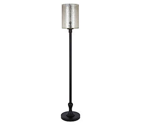 Hudson & Canal Modern Numit Floor Lamp with Gla ss Shade